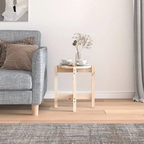 vidaXL Τραπεζάκι Σαλονιού Ø 42,5x45 εκ. από Μασίφ Ξύλο Πεύκου