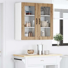 vidaXL Ραφιέρα τοίχου LUCCA Artisan Δρυς 40 x 31 x 80 εκ.