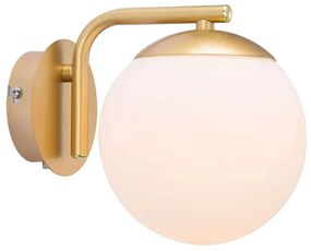 Φωτιστικό Τοίχου Grant 47091025 20,7x16,4cm 1xE14 40W Brass Nordlux Metal, Glass