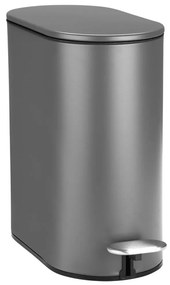 Κάδος Απορριμμάτων Μπάνιου (13.8x28.4x30.5) Estia 5lt Ματ Γκρι 02-21931