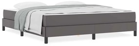vidaXL Κρεβάτι Άλλο Γκρι 180 x 200 cm Τεχνητό δέρμα