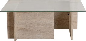 Τραπεζάκι Σαλονιού Τραβερτίνη VETRINO 105x65x40