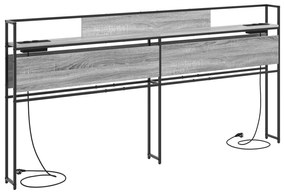 vidaXL Κεφαλάρι Αποθήκης Γκρι sonoma 180 cm Επεξεργασμένο ξύλο