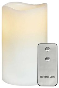 Κερί Με Μπαταρία F0711516 Led On/Οff Φ7,5cm 15cm White Aca Plastic