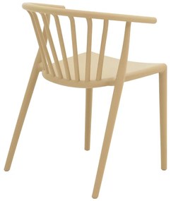 Πολυθρόνα Zelma pp σε ανοιχτή απόχρωση cappuccino 55x53x73εκ