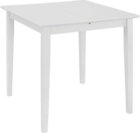 vidaXL Τραπεζαρία Επεκτεινόμενη Λευκή (80-120) x 80 x 74 εκ. από MDF