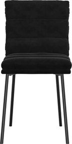 vidaXL Καρέκλες Τραπεζαρίας 2 τεμ. Μαύρες Βελούδινες