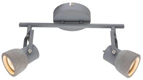 Δίφωτο Φωτιστικό Σποτ MC171152 Grey Cement, Metal