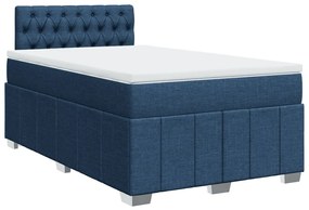 ΚΡΕΒΑΤΙ BOXSPRING ΜΕ ΣΤΡΩΜΑ ΜΠΛΕ 120X190 ΕΚ. ΥΦΑΣΜΑΤΙΝΟ 3287020