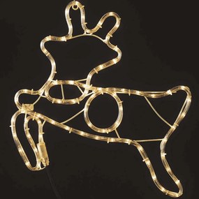 Χριστουγεννιάτικα Λαμπάκια Με Σχήμα Reindeer 72 Led XDEERLEDWW49 47x49cm 12,3W Warm White Aca