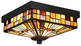 Πλαφονιέρα Φωτιστικό Οροφής 2xE27 60W IP44 Inglenook QZ-INGLENOOK-F Elstead QZ-INGLENOOK-F Μπρονζέ