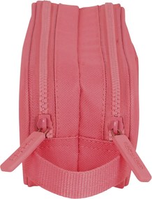 Διπλή Κασετίνα Safta Marsala Μπορντό 21 x 8 x 6 cm