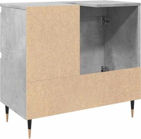 vidaXL Ντουλάπι Μπάνιου Γκρι Σκυροδέματος 65x33x60 εκ. Επεξ. Ξύλο