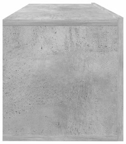 vidaXL Έπιπλο Τηλεόρασης Γκρι Σκυροδέματος 100x30x30εκ. από Επεξ. Ξύλο