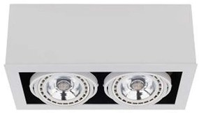 Φωτιστικό Οροφής - Σποτ Box 9472 2xGU10 15W White Nowodvorski Metal,Wood