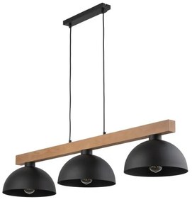 Κρεμαστό Φωτιστικό Οροφής 3xE27 15W IP20 Oslo TK Lighting-4710-Μαύρο 4710