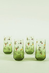 Glass Set (4 Pieces) Jardin 470 Green