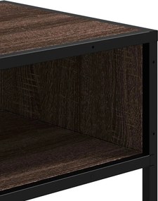 vidaXL Τραπέζι Κονσόλα Καφέ Δρυς 90x35x80 εκ. Επεξεργασμένο Ξύλο