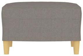 vidaXL Υποπόδιο Taupe 60x50x41 εκ. Υφασμάτινο