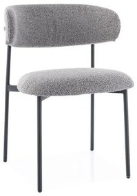 KRZESŁO ELTON STELAŻ CZARNY / SZARY TAP.232 DIOMMI-80-3598