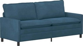 vidaXL Σετ Καναπέ 2 pcs Μπλε Βελούδο