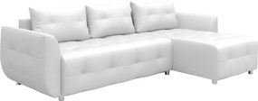 Γωνιακός καναπές Marten-Λευκό