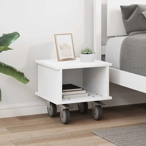 vidaXL Βάση TV Λευκό 37 x 35 x 35 εκ Επεξεργασμένο ξύλο