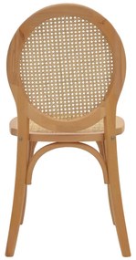 ΚΑΡΕΚΛΑ CAMIL PAKOWORLD ΦΥΣΙΚΟ ΞΥΛΟ ΟΞΙΑΣ-ΦΥΣΙΚΟ RATTAN 45X50X94ΕΚ