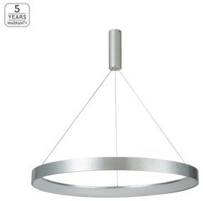 Κρεμαστό Φωτιστικό Οροφής LED 56W Dimmable Φ80cm Amaya Homelighting-77-8145-Νίκελ Ματ 77-8145