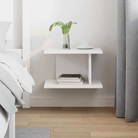 vidaXL Κομοδίνο Λευκό 40 x 30 x 25 εκ Επεξεργασμένο ξύλο