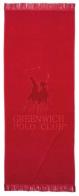 Πετσέτα Θαλάσσης 3657 70x170 Red Greenwich Polo Club Θαλάσσης 70x170cm 100% Βαμβάκι