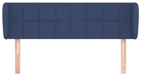 Κεφαλάρι με Πτερύγια Μπλε 147 x 23 x 78/88 εκ. Υφασμάτινο - Μπλε
