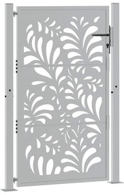 vidaXL Πύλη κήπου 105x155 cm από καιρικό χάλυβα με σχέδιο κύματος
