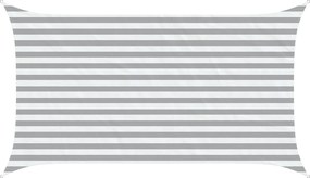 vidaXL Πανί σκιάς Ανοιχτό Γκρι και Λευκό 3,5 x 2 m