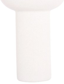 ΕΠΙΤΡΑΠΕΖΙΟ ΚΕΡΑΜΙΚΟ ΔΙΑΚΟΣΜΗΤΙΚΟ ELENDIL HM4602.01 ΥΠΟΛΕΥΚΟ ΚΡΥΣΤΑΛΛΙΚΟ Φ23x32Υ εκ.