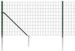 Συρματόπλεγμα Περίφραξης Πράσινο 0,8 x 25 μ. με Καρφωτές Βάσεις - Πράσινο