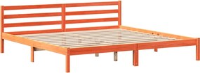 vidaXL Σκελετός Κρεβ. Χωρίς Στρώμα Καφέ Κεριού 200x200 εκ Μασίφ Πεύκο