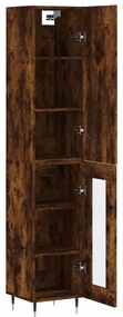 vidaXL Ντουλάπι Καπνιστή δρυς 34,5x34x180 εκ. από Επεξεργασμένο Ξύλο