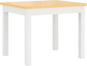 vidaXL Παιδικό Σετ Τραπέζι με Καρέκλες 4 τεμ. Λευκό και Μπεζ MDF