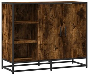 vidaXL Sideboard Καπνιστή δρυς 92x35x76 cm Κατασκευασμένο ξύλο