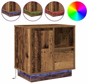 vidaXL Κομοδίνο 2 pcs Παλιό Ξύλο 50 x 34.5 x 50 εκ. Επεξεργασμένο ξύλο