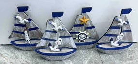 Διακοσμητικό Souvenir Καραβάκι - Σετ 8 τεμάχια - L2026-30ABCD - 125562