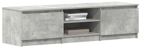 vidaXL Έπιπλο Τηλεόρασης Γκρι Σκυροδέματος 140x40x35,5 εκ. Επεξ. Ξύλο