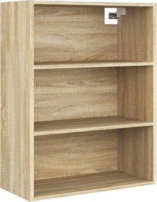 vidaXL Ντουλάπι Τοίχου Κρεμαστό Sonoma Δρυς 69,5 x 32,5 x 90 εκ.