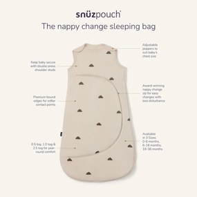 SNUZ POUCH Βρεφικός υπνόσακος SAND CLOUD 2,5tog