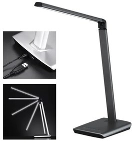 Επιτραπέζιο Φωτιστικό Γραφείου LED Μέταλλο Bright Η79 Φ37 Fischer Honsel-50433-Ανθρακί 50433