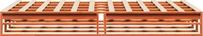 vidaXL Σκελετός Κρεβ. Χωρίς Στρώμα Καφέ Κεριού 120x190 εκ Μασίφ Πεύκο