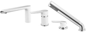 Μπαταρία Μπάνιου Επικαθήμενη Adore BDR11A White-Chrome Ferro Metal