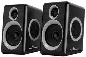 POWERTECH ηχεία Premium sound PT-972, 2x 3W RMS, 3.5mm, μαύρα