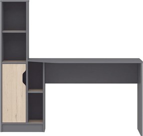 Γραφείο Ανθρακί / Καρυδί RIZU 150x60x140
